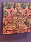 Door Hanger Wall Sign Christmas Tree Pink And Gold
