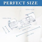 Clear Adhesive Cable Clips     Strong Nylon Wire Holders For Desk  Transparent