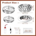 Communion Set Holy Trays Stainless Steel 2 Pcs W  Lid 100 Cups Filler Silver