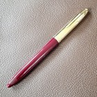Schaeffer Crest Burgundy Snorkel Style Fountain Pen Made In Usa Sheaffer 