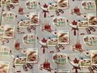 Vintage Old Hand Made Curtains 1940s  1950s Lake Cabin Fishing Hunting Trapping