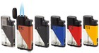 Red Lacquer Vector Twister Dual Flame Jet Torch Cigar Butane Lighter - 9311