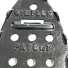 Antique Cast Iron Trivet For Sad flat Iron  symplex Patent   Black Restored