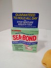 New 3 Boxes Sea-bond Denture Adhesive Uppers 15 Ct Vintage 1990s Nos