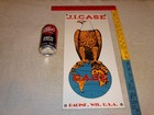 Vintage Nos J i  Case Farm Machinery Abe The Eagle 18  Porcelain Metal Gas Sign 