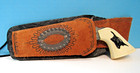 Vtg  9  Hubley Die Cast 1950 s Toy Cap Gun   Holster W black Steer Ivory Grips