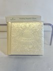 Vintage 1969 Hallmark Wedding Bell Mini Photo Album 3x3 Ivory Embossed W  Box
