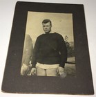 Rare Antique American Id d Football Player Cj Bradley Cabinet Photo  Us  C 1920 