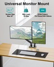 Dual Monitor Desk Mount - Adjustable Monitor Arm For 2 Monitors Up To 32 Inch   