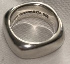 2003 Vintage Tiffany   Co  Sterling Silver 925 Square Cushion Ring Size 6