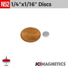 1 4in X 1 16in N52 Super Strong Disc Rare Earth Neodymium Magnet