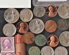 100  Us Silver Bar Dollar War Penny 1932 Stamp Buffalo Old Coin Collection Lot
