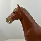 Vintage Marx Johnny West Wheeled Sorrel Draft Horse  covered Wagon   read 