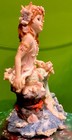 Mermaid Figurine Collectible Sculpture With Seashell Accents Fantasy Decor 7inch