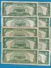 10- 5 00 1934- Mixed Series  Silver Certificates  Average Circulated Dealers Lot