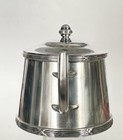 Vintage Frac  lanza Brazilian Heavy Silver Plated Covered Sugar Bowl With Handles