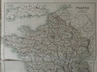 1897 France Original Antique Map By A   C Black