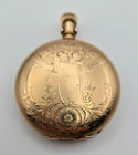 Elgin 6 Size Keystone jas  Boss 14k Gold Fill Hunter Pocket Watch Case Parts 11j