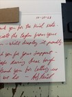Coach Andy Reid Hand Written Autographed Letter     Steve Grad Authenticated