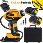 20v Portable Car Tire Inflator Pump Air Compressor Led Digital Electric Portable