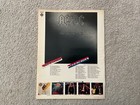 Ac dc 1980 Back In Black Lp Tour Dates Original Print Promo Poster Type Ad