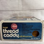 Vtg Wil-hold 58 Spool Large Thread Caddy Box Carrying Case Tc-68 2 Gold Nos