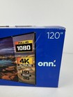 Onn 120    Wall Mounted Projector Screen 16 9 Hd 4k Compatible Indoor Outdoor