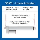 Stroke 7 87inch 220 Lbs 12v 0 47  sec Electric Linear Motor Actuator With Mou   