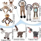 9 Pcs Squeaky Plush Dog Toys For Puppy  Small  Medium Dogs For Dog  cute Animal 