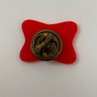 Miller High Life Beer Tiny Plastic Lapel Pin Red Gold White Iconic Shape Vintage