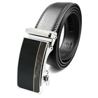 Men s Automatic Click Lock Buckle Waist Strap Dress Comfort Jean Belt Casual