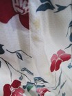 Cotton Women s Japanese Flower Robe Small Size 1980s