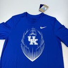 New Nike Kentucky Wildcats Football Shirt Mens Medium Blue Dri Fit Lightweight