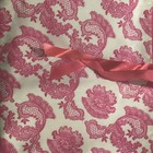 Schiaparelli Vintage Stockings Bag Pink Satin Lace Print Lingerie Hosiery Storag