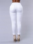 High Quality Women Casual Hole Jeans High Waist Skinny Pant Pencil Jeans Ripped 