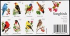 Songbirds Booklet Pane Of 20 Forever Us Postage Stamps Scott  4882 -91 Mnh  Wow