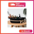 Chicvita Baby Gift Basket Small Woven Baskets For Organizing  Black Storage Bask