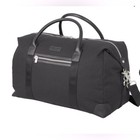 Brooks Brothers -nwot Men   s Wells Duffel Black Travel  golf Bag Canvas   Leather
