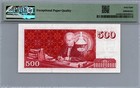 Iceland 500 Kronur Top Pop   1986  nd 1994  Pick 55a Pmg 68 Epq Superb Gem Unc