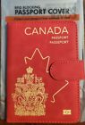 Canada Passport Wallet Rfid Blocking Card Holder Travel Minimalist Pu Leather