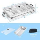 Food Warmer Buffet Server 450w Stainless Steel Electric Warming Tray For Parties