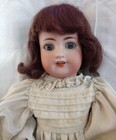22    Antique German Simon   Halbig Bisque Doll 540 Blue Eyes Mohair Compo Body 