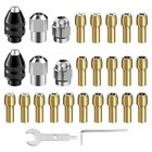 28pcs set Drill Chuck Collet For Dremel  1 32 28pcs  As Picture Show