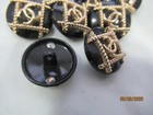 Chanel 8 Buttons  18 Mm  Black  Gold Tone  Metal    This Is For 8