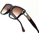 Gold Women Designer Sunglasses Cool Gradient Tint Uv400 Lenses Retro Vintage New