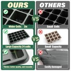 24xl Seed Starter Trays With Dome  120 Cells  Mini Greenhouse For Germination