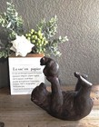 Rustic Black Bear Statue Baby Bear Perfect Cabin Gift And Home Decor Decor Stat