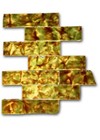 7   Antique Fireplace Yellow Green Brown 1 5  X 6  Hearth Aetco Tile 1907