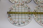 4 Rare Vintage Taitu The Animals Plates - Animals Drawn In Tiny X s