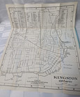 Antique Kingston Ontario Canada Map And Street Guide Fold Out Map Vintage City